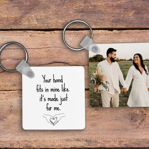 Cute Gifts For Boyfriend, Keychain For Boyfriend, Romantic Gifts For Him, Romantic Couple Gift, Custom Photo Keychain, Anniversary Gift
