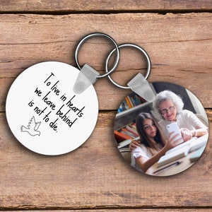 Memorial Photo Keychain, Memorial Gift For Loss Of Father, Memorial Gift For Loss Of Mother, Memorial Gift For Loss Of Husband, Custom Gift