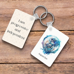 Aquarius, Aquarius Sign, Aquarius Birthday, Aquarius Art, Zodiac Sign, Keychain For Her, Personalized Gifts For Girl, Aquarius Gifts