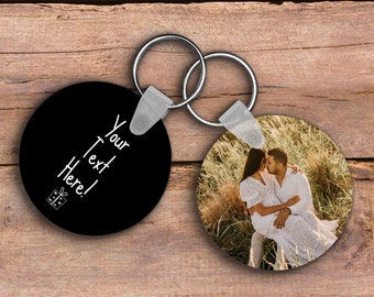 Custom Photo Keychain, Picture Keychain, Keychain For Her, Personalized Gifts For Him, Keychain For girl, Anniversary Gift , Custom Keychain