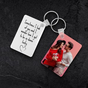 Custom Photo Keychain, Picture Keychain,  Keychain For Him, Personalized Gifts For girl, Keychain For girlfrit, Anniversary Gift For Her