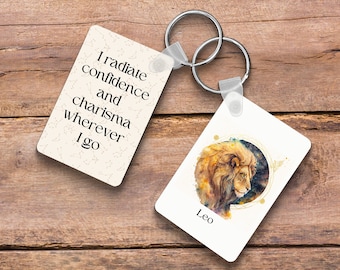 Leo Season, Leo, Horoscope Leo, Leo Sign, Leo Birthday, Leo Lion, Photon Keychain, Zodiac Sign, Keychain For Her, Personalized Gift For Girl