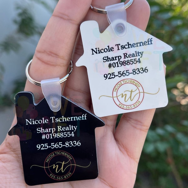 Realtor Keychain Etsy
