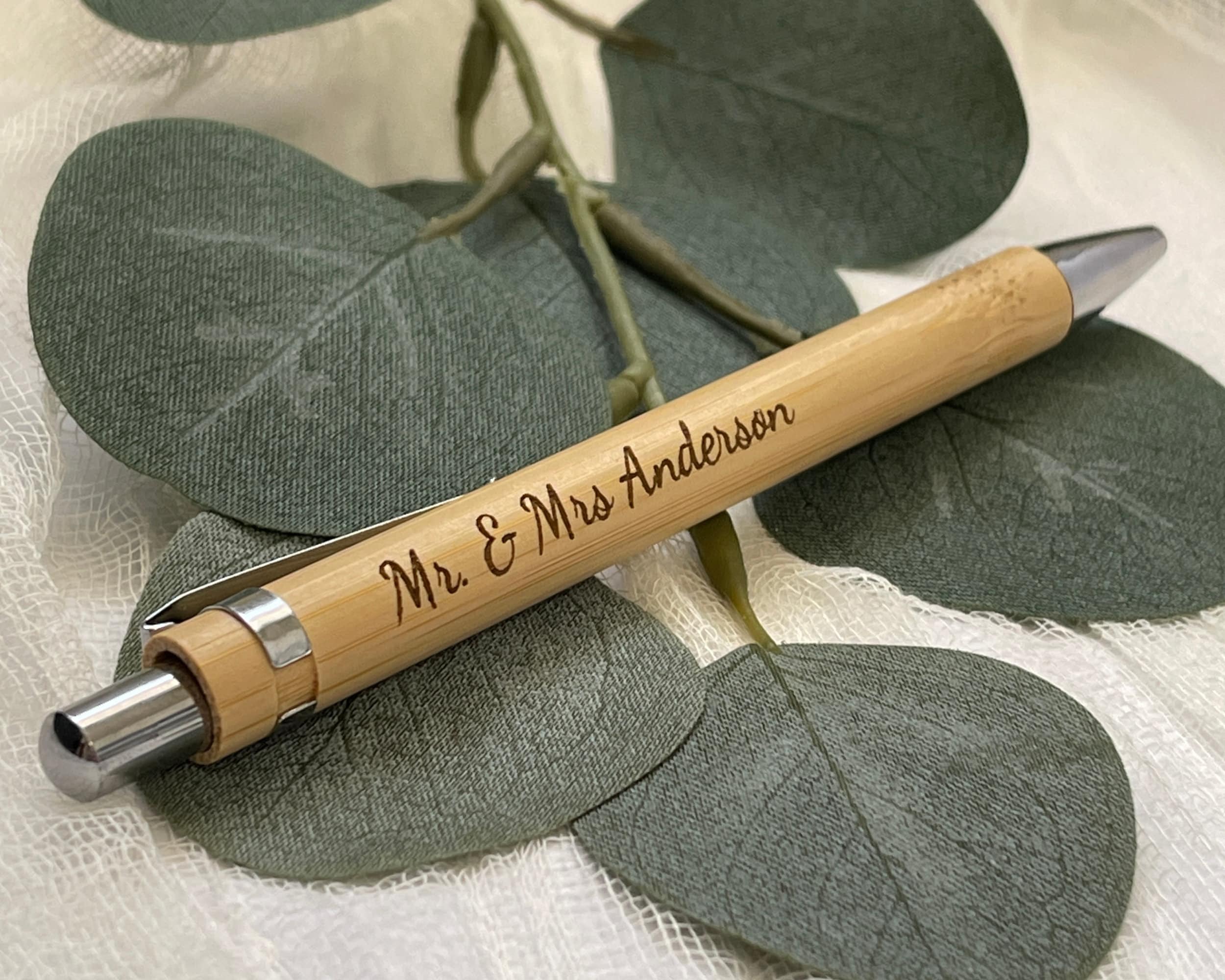 Custom Engraved Wooden Pen: Perfect Wedding, Nurse, Doctor, Graduation ...