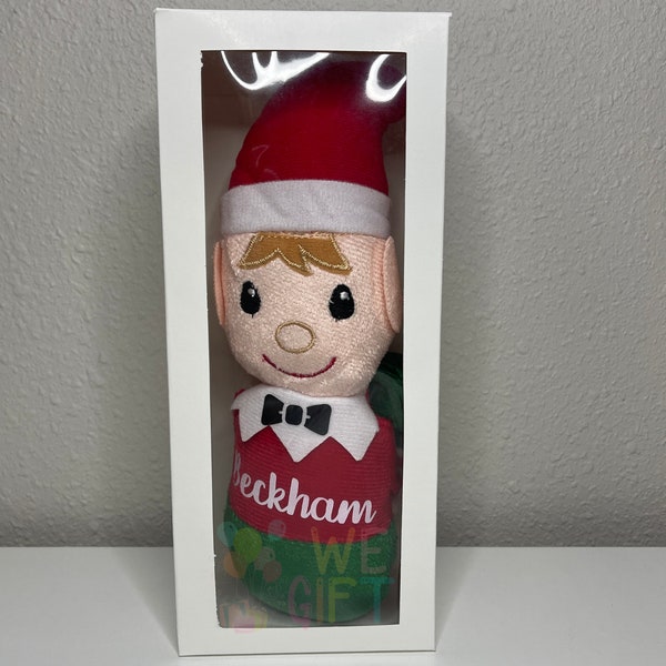 Elf Gift Box | Custom Name Elves | Personalized Elf with box | Customized Elf | Christmas Gift Idea | Plush Elf with Name