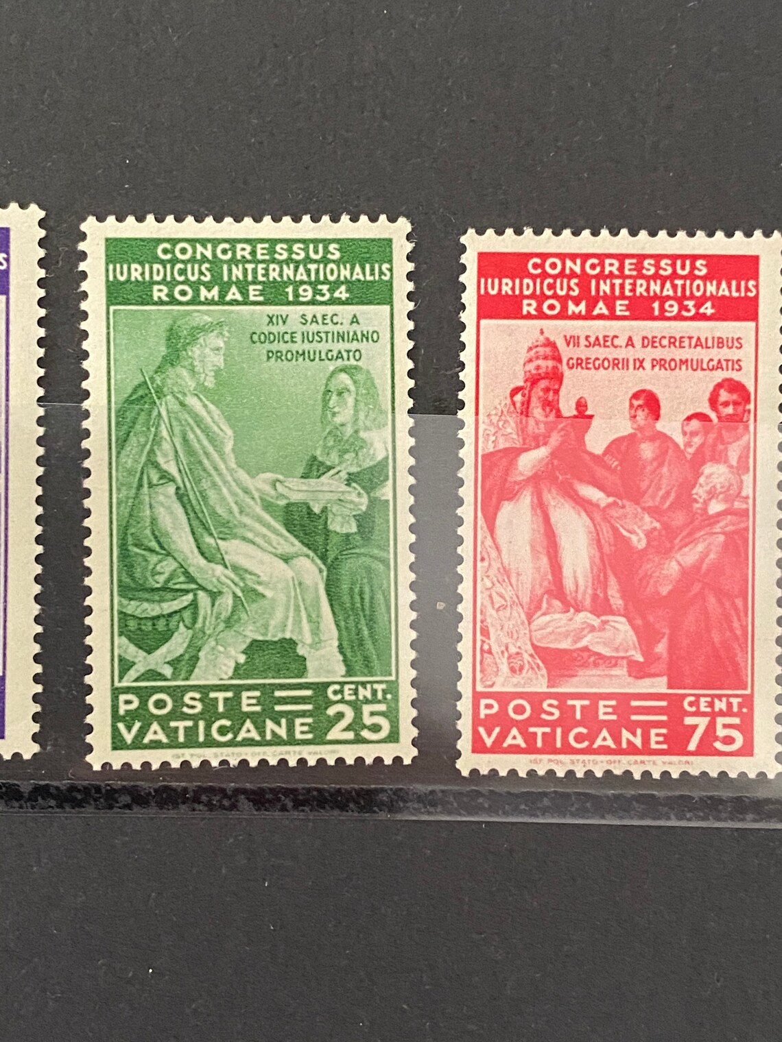 Stamps Vatican 1935 Juridical set complete Etsy