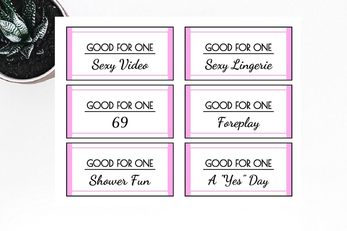 Printable Adults Only Sex Coupons For Her Editable Naughty Etsy 