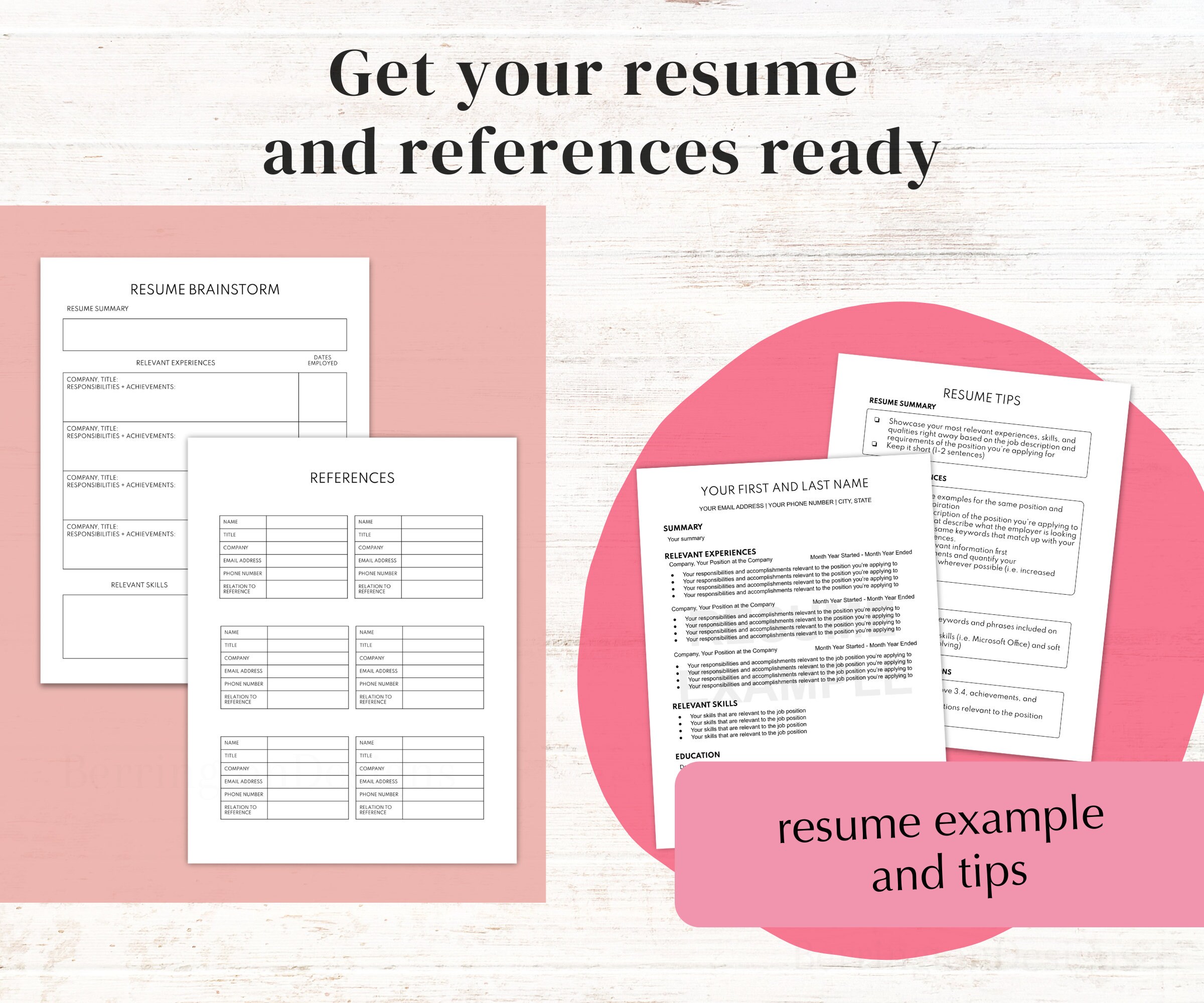 Job Search Planner, Job Search Printable, Job Search Organizer, Job ...