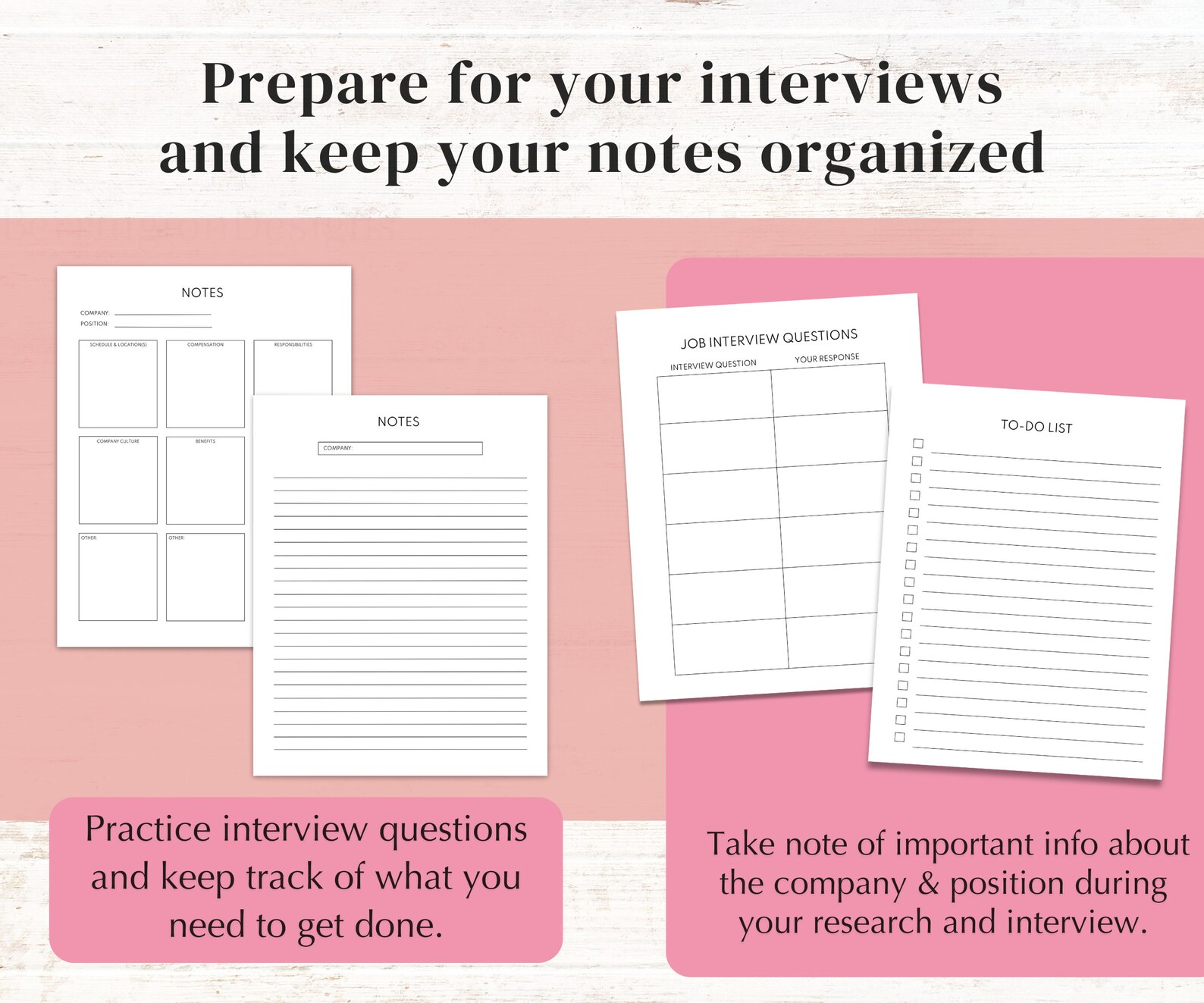 Job Search Planner, Job Search Printable, Job Search Organizer, Job ...
