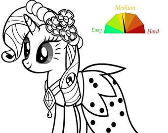 Download Pony Coloring Pages Etsy