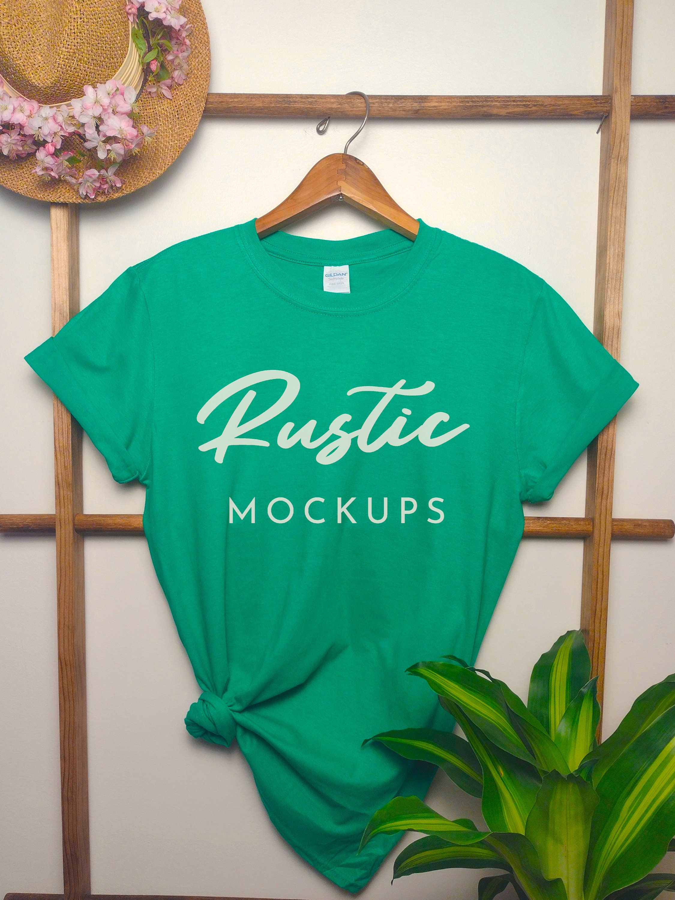 Gildan 64000 Tshirt Mockup Gildan Irish Green Shirt Mockup Etsy