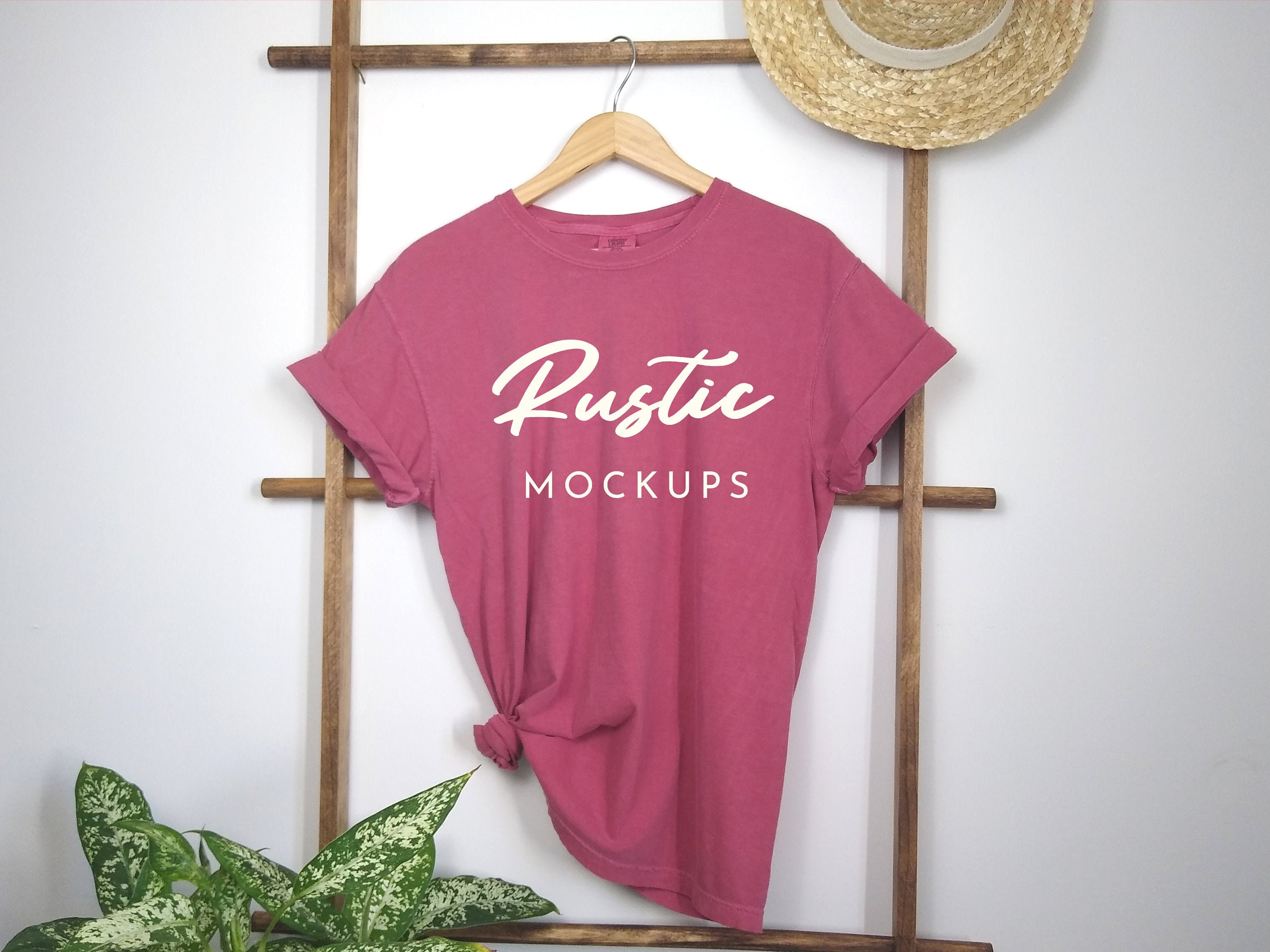 Comfort Colors 1717 Crimson Mockup 