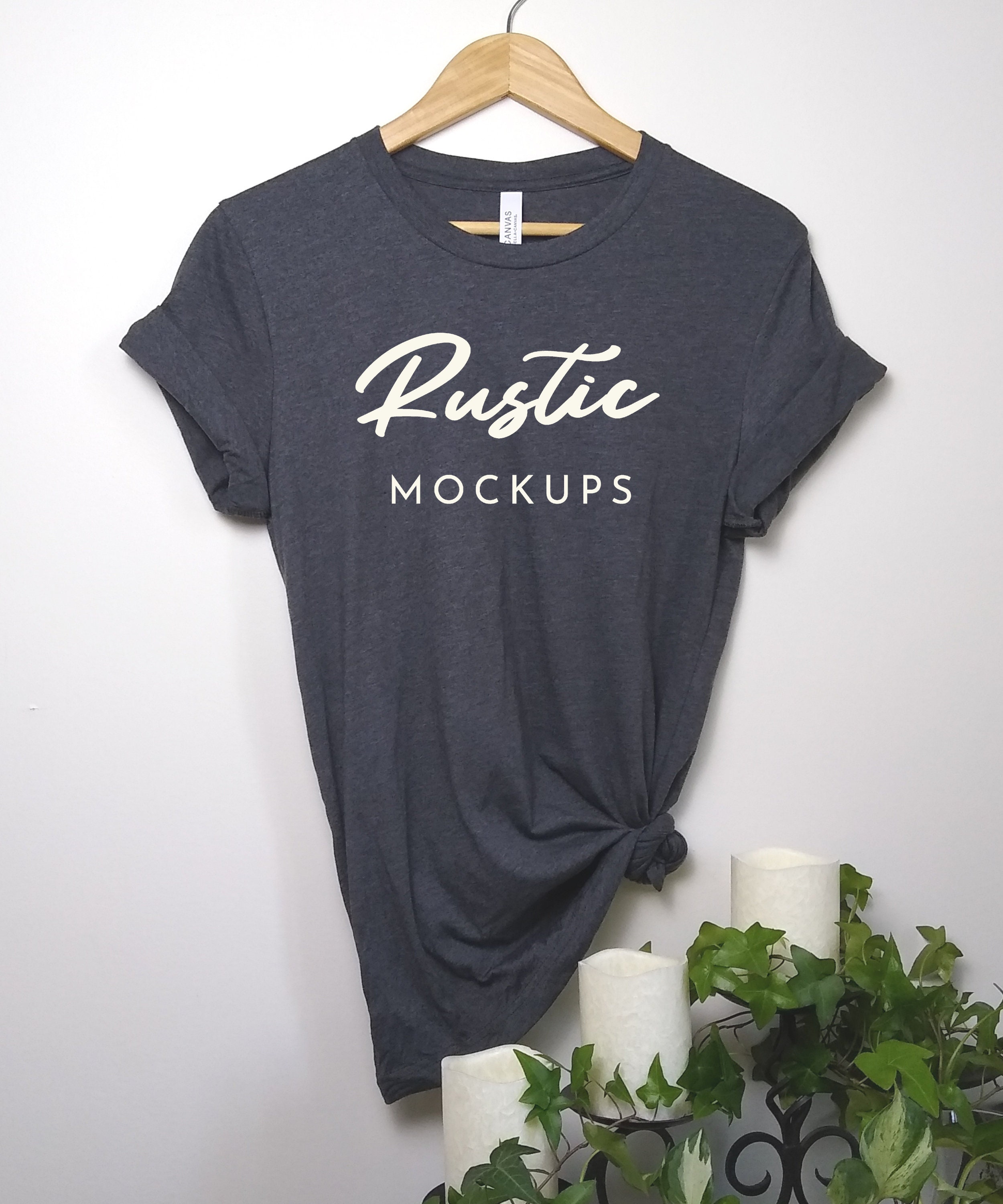 Download Bella Canvas Dark Gray Heather T Shirt Mockup Bella Canvas | Etsy