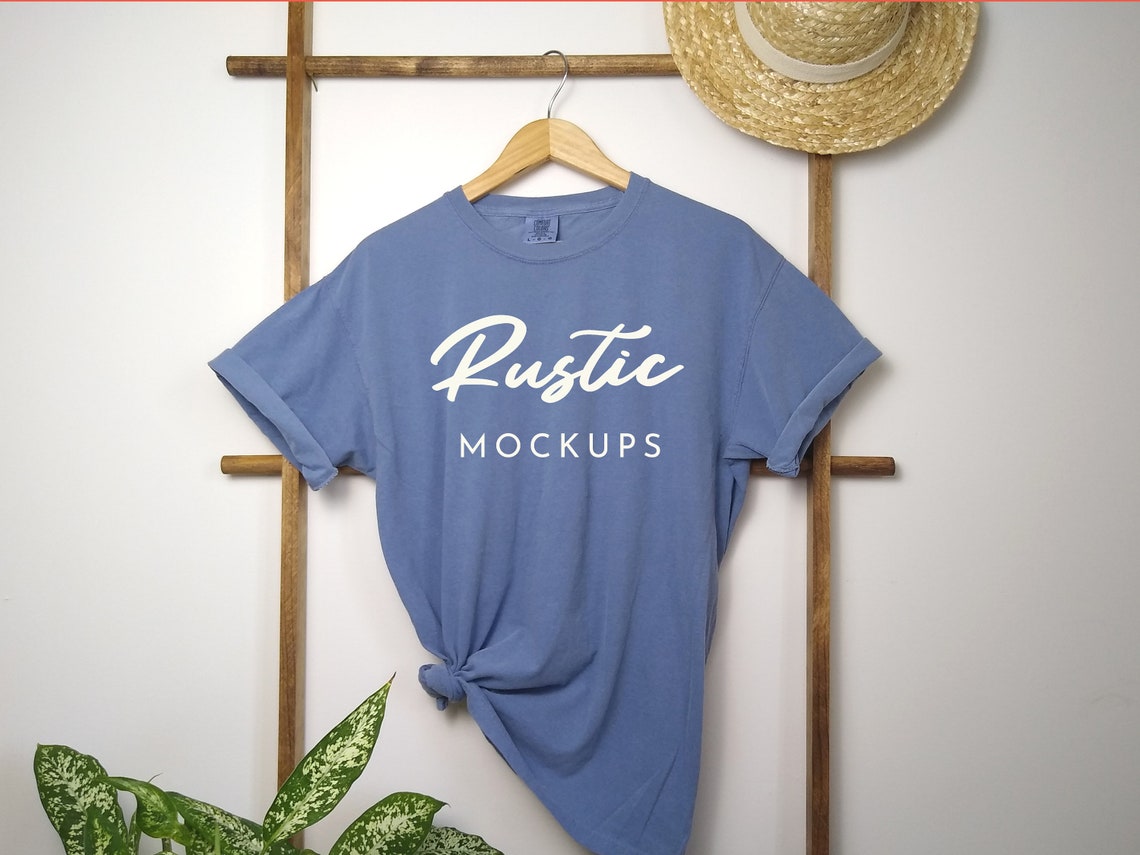 Download Comfort Colors Blue Jean Mockup Comfort Colors 1717 Blue Jean | Etsy