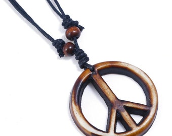 Details about   Classic 70s PEACE Sign Symbol FLOWER Child POWER Vintage Inspire Style Necklace 