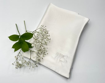 100% Pure Mulberry Silk Pillowcase, Pure White 22mm Long Fibre 6A Grade