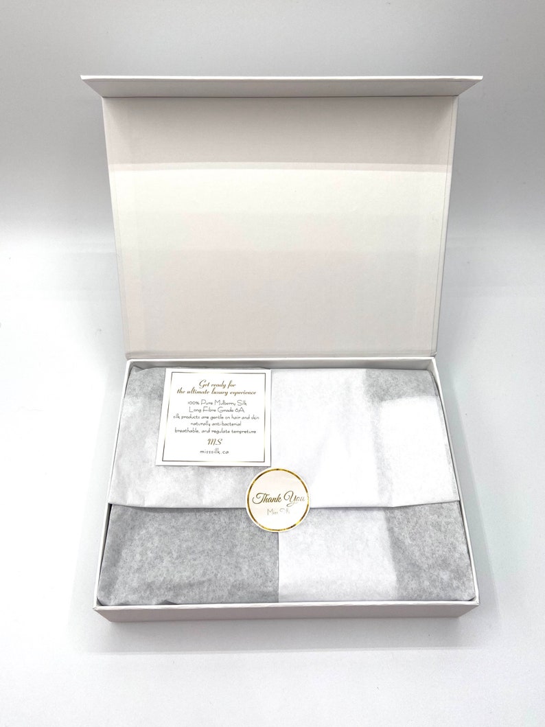 100% Pure Mulberry Silk Pillowcase, Charcoal Grey, 22mm Long Fibre 6A Grade image 2