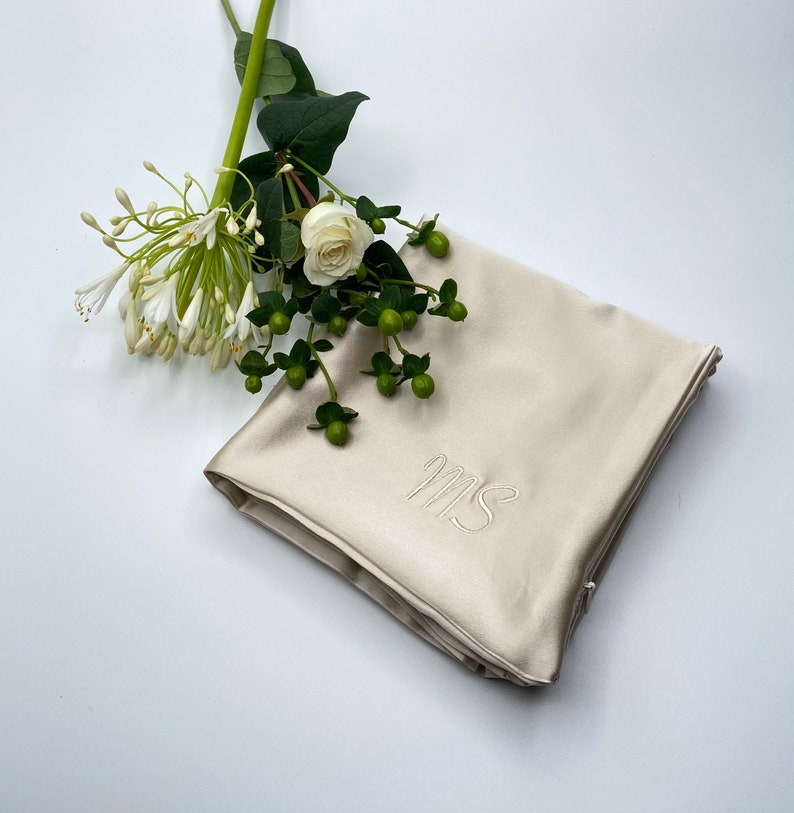 100 Pure Mulberry Silk Pillowcase Champagne 22mm Long Fibre Etsy