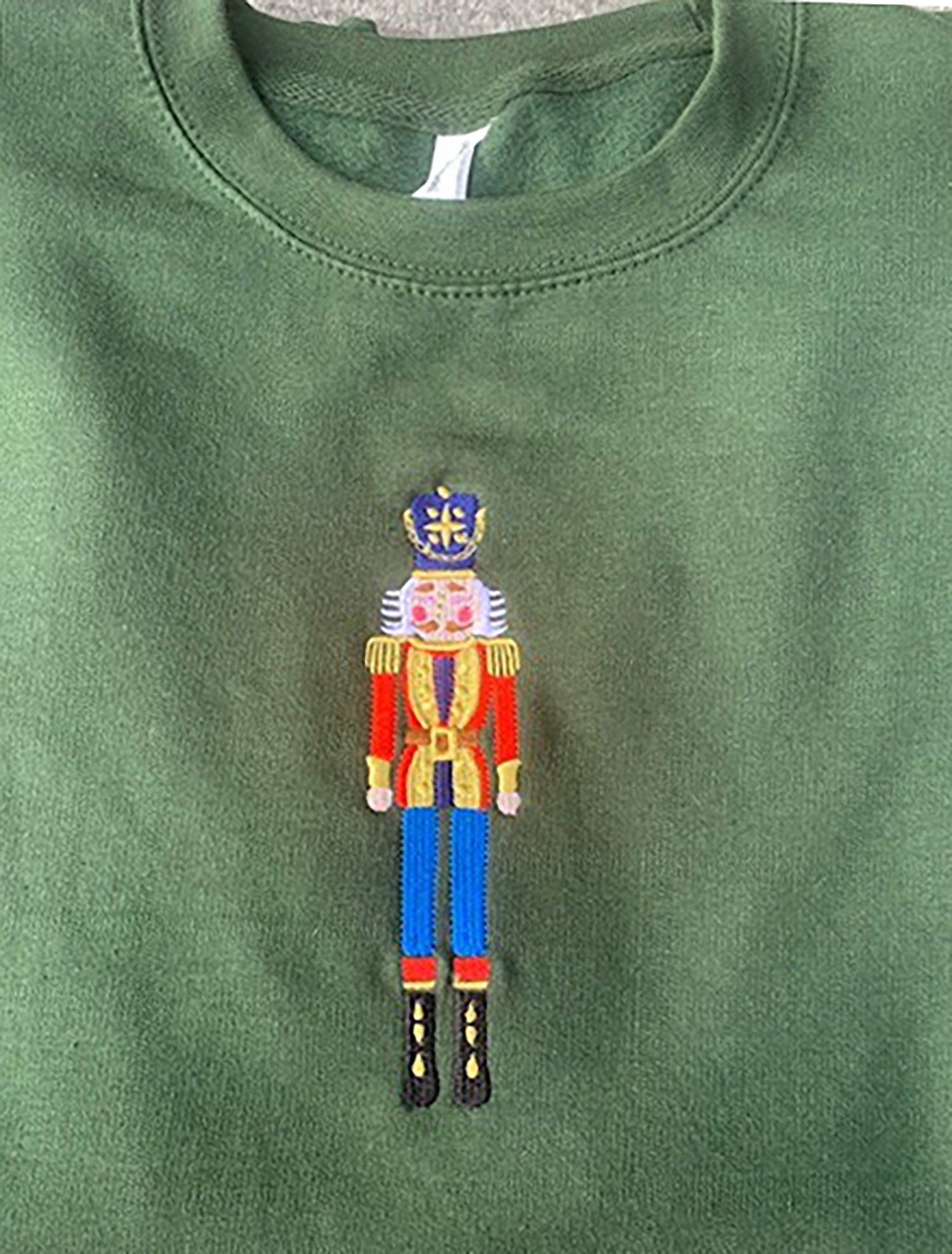 Nutcracker Christmas Jumper Christmas Crewneck Embroidery Gifts Winter