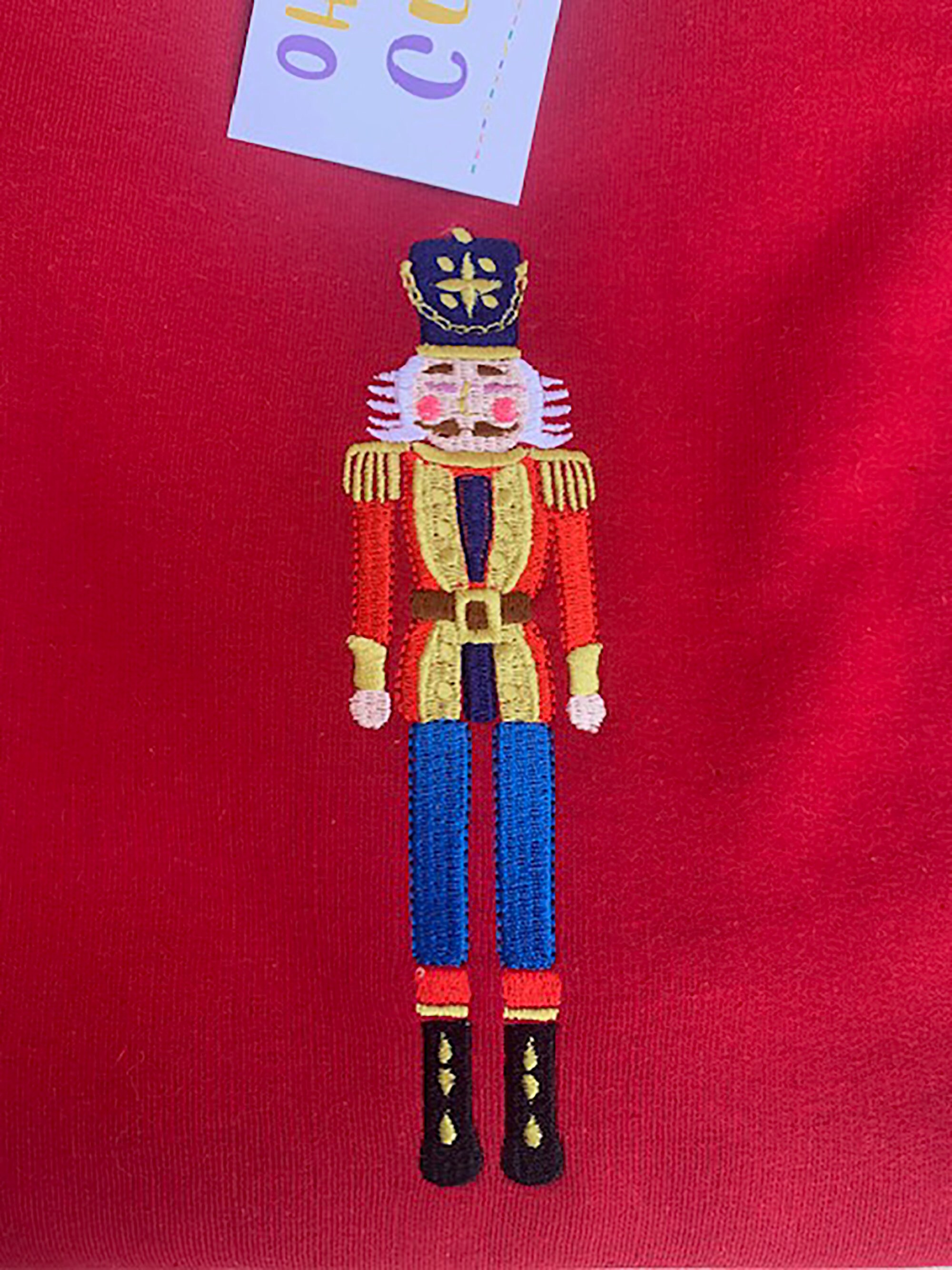 Nutcracker Christmas Jumper Christmas Crewneck Embroidery Gifts Winter
