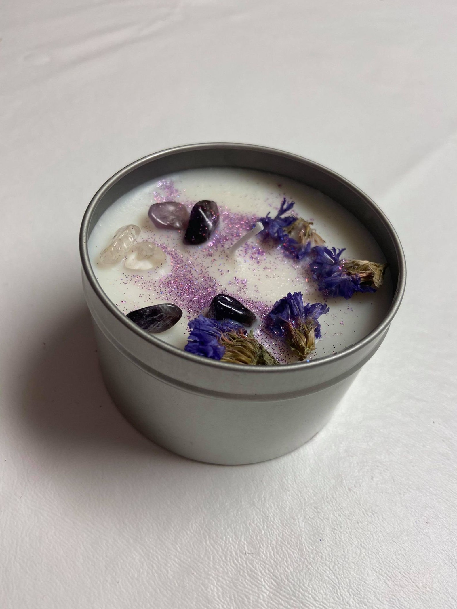 Crystals and Herbs Healing Candles Soy Candles Healing Etsy