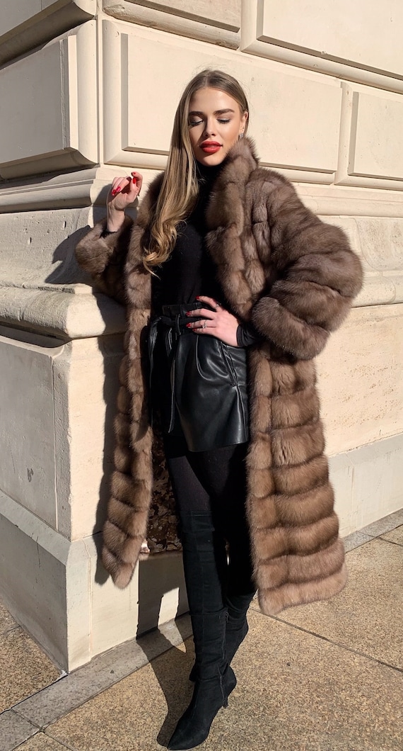 Russian Sable Fur Coat Zibeline Zobel 