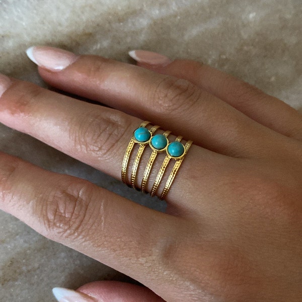 thumbnail image 2 of Handmade Atlantis Ring - Stainless Steel Anillo Atlante - Grand Talisman - Unisex 2 of 4
