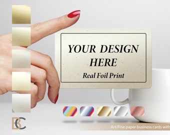 Custom Business Cards with Holographic Foil, Free Design, Calling Card, Trending  Custom Printed