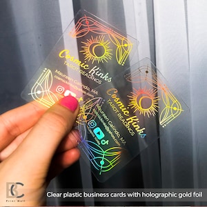 Transparent business cards, custom business card, personal business cards tarot business cards, spiritual business card witchy business card