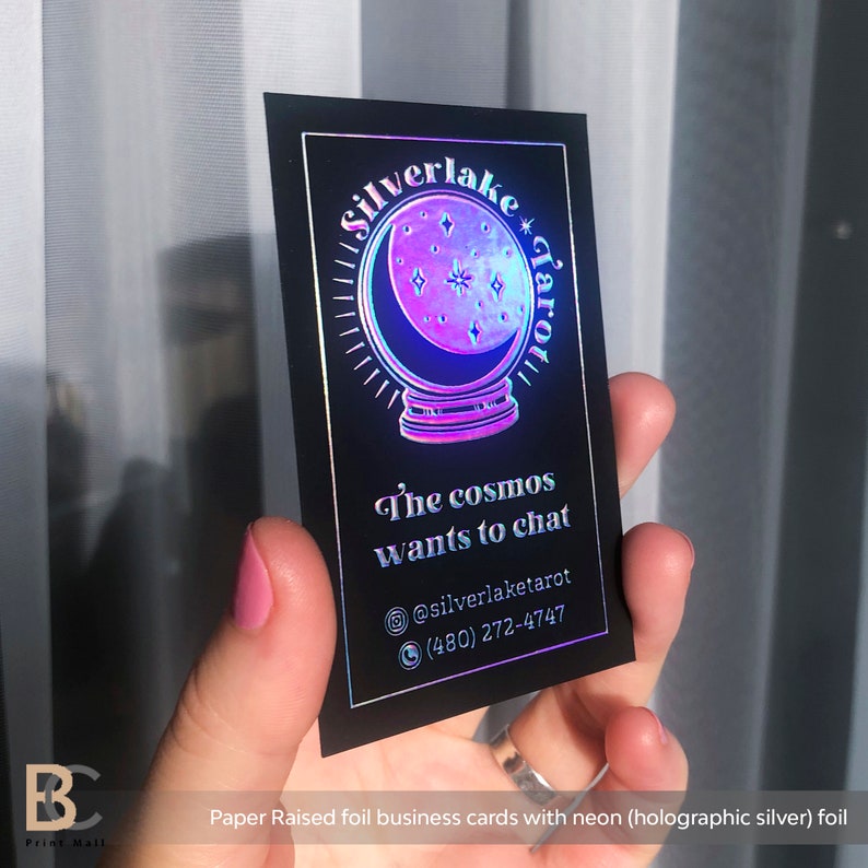 Personalized cards, Raised Foil Business Cards, Professional cards, lash business, nail business, spiritual business, tarot reader cards, business logo design, square business card, business printables, thick business cards, bakery business card