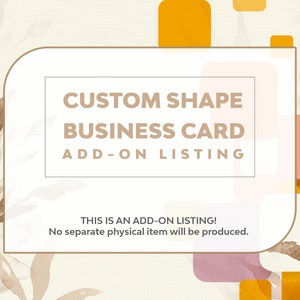 Aangepaste visitekaartjevorm Add-on-vermelding