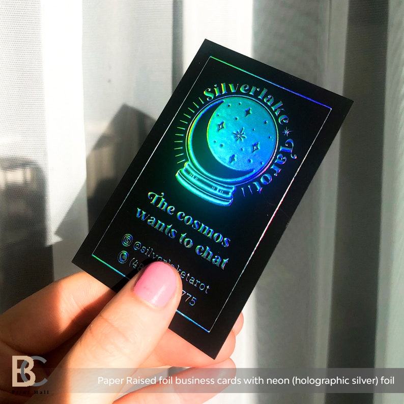 Personalized cards, Raised Foil Business Cards, Professional cards, lash business, nail business, spiritual business, tarot reader cards, business logo design, square business card, business printables, thick business cards, bakery business card