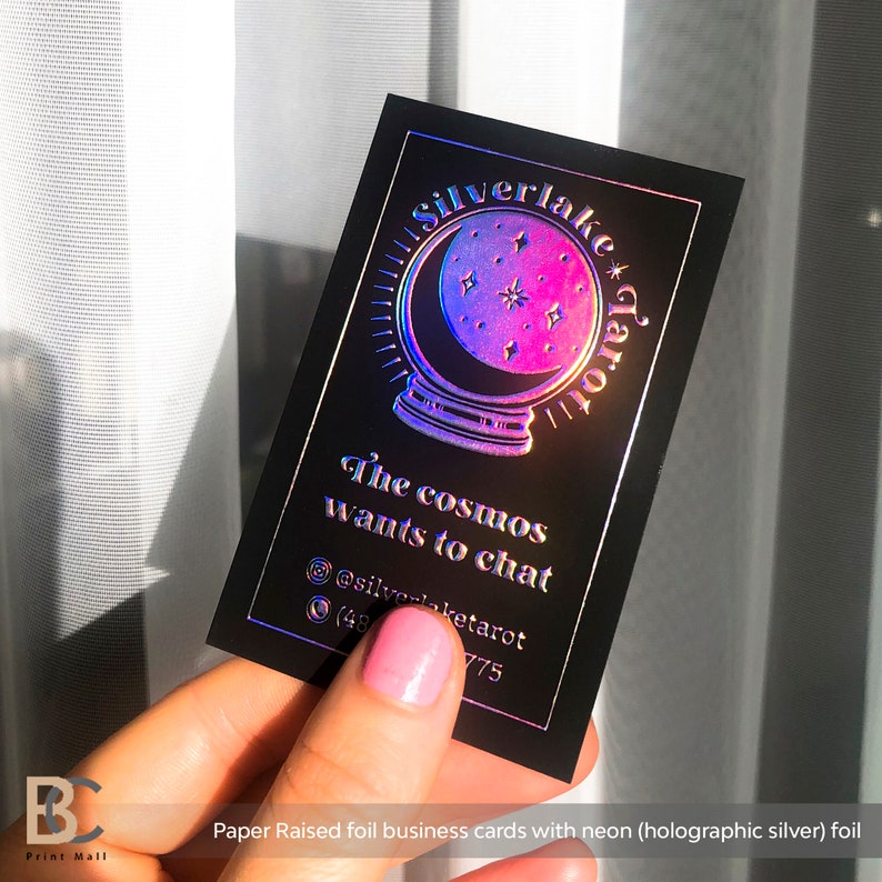 Personalized cards, Raised Foil Business Cards, Professional cards, lash business, nail business, spiritual business, tarot reader cards, business logo design, square business card, business printables, thick business cards, bakery business card