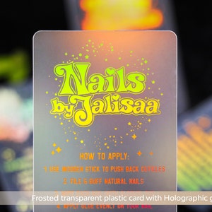 Custom clear business cards, Unique plastic holographic business cards, Transparent minimalist business card, Luxury print business cards