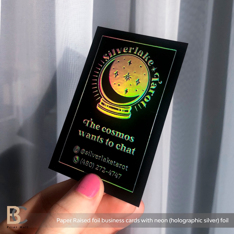 Personalized cards, Raised Foil Business Cards, Professional cards, lash business, nail business, spiritual business, tarot reader cards, business logo design, square business card, business printables, thick business cards, bakery business card