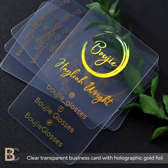 holographic neon business cards iridescent Effect Metallic Ink Plastic Cards Shining Holographic PVC B   Nuoerp