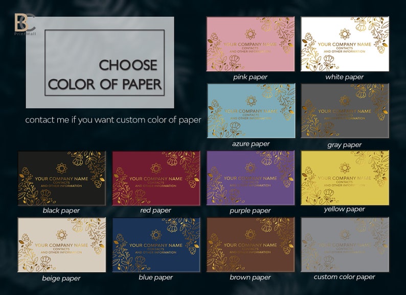 Personalized Raised Foil Business Cards, Custom Design, Rainbow Professional Cards for Lash, Nail, Tarot Bild 7