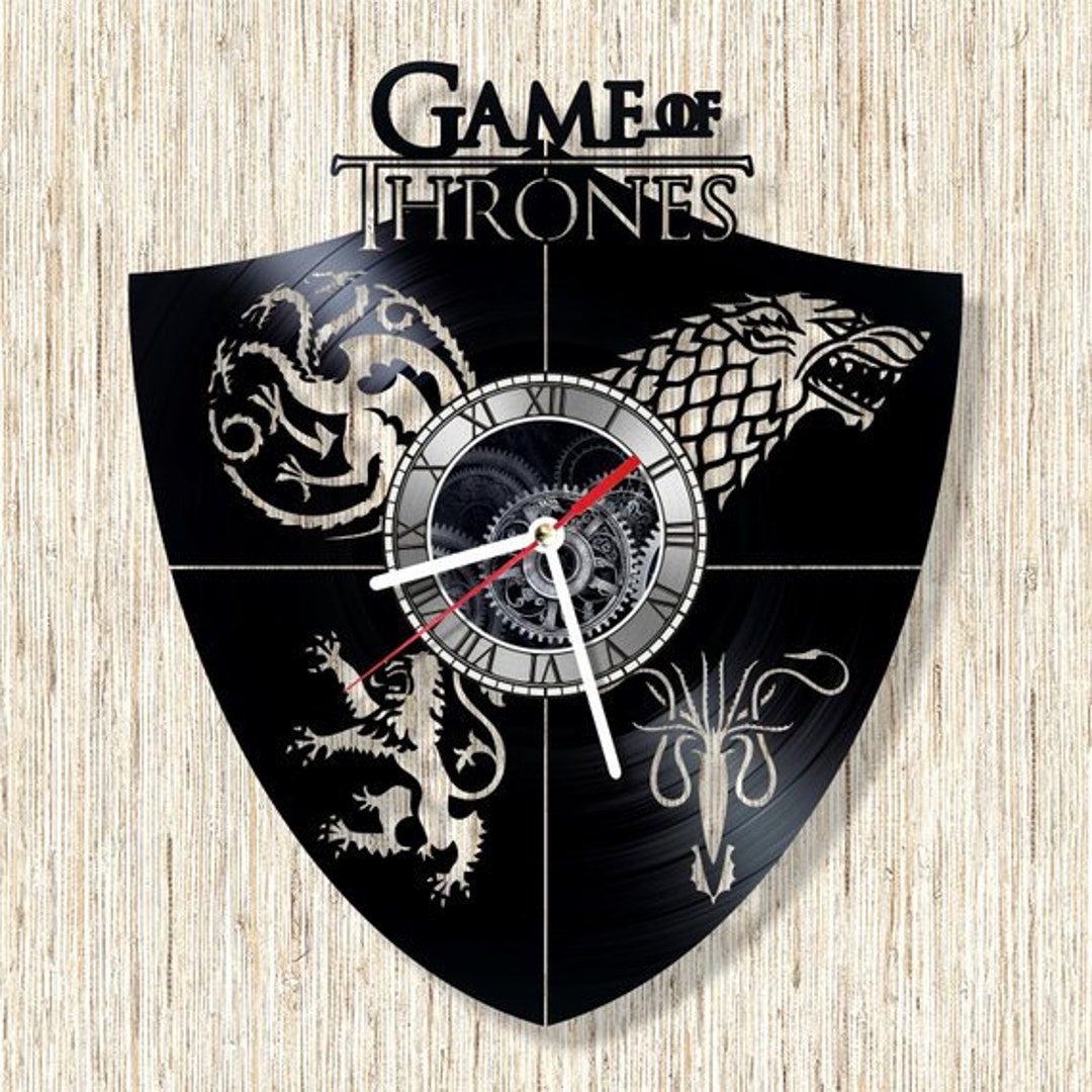 Game of Thrones Vinyl Record Wall Clock Mother of Dragons - Etsy UK