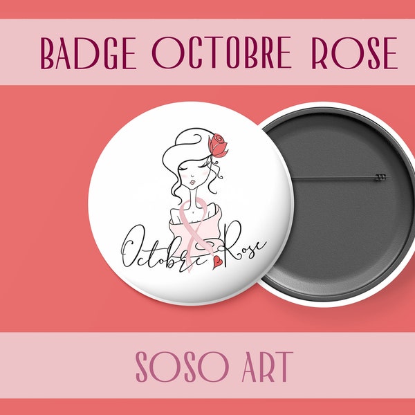 Badge Octobre Rose