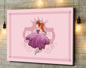 Tableau toile princesse