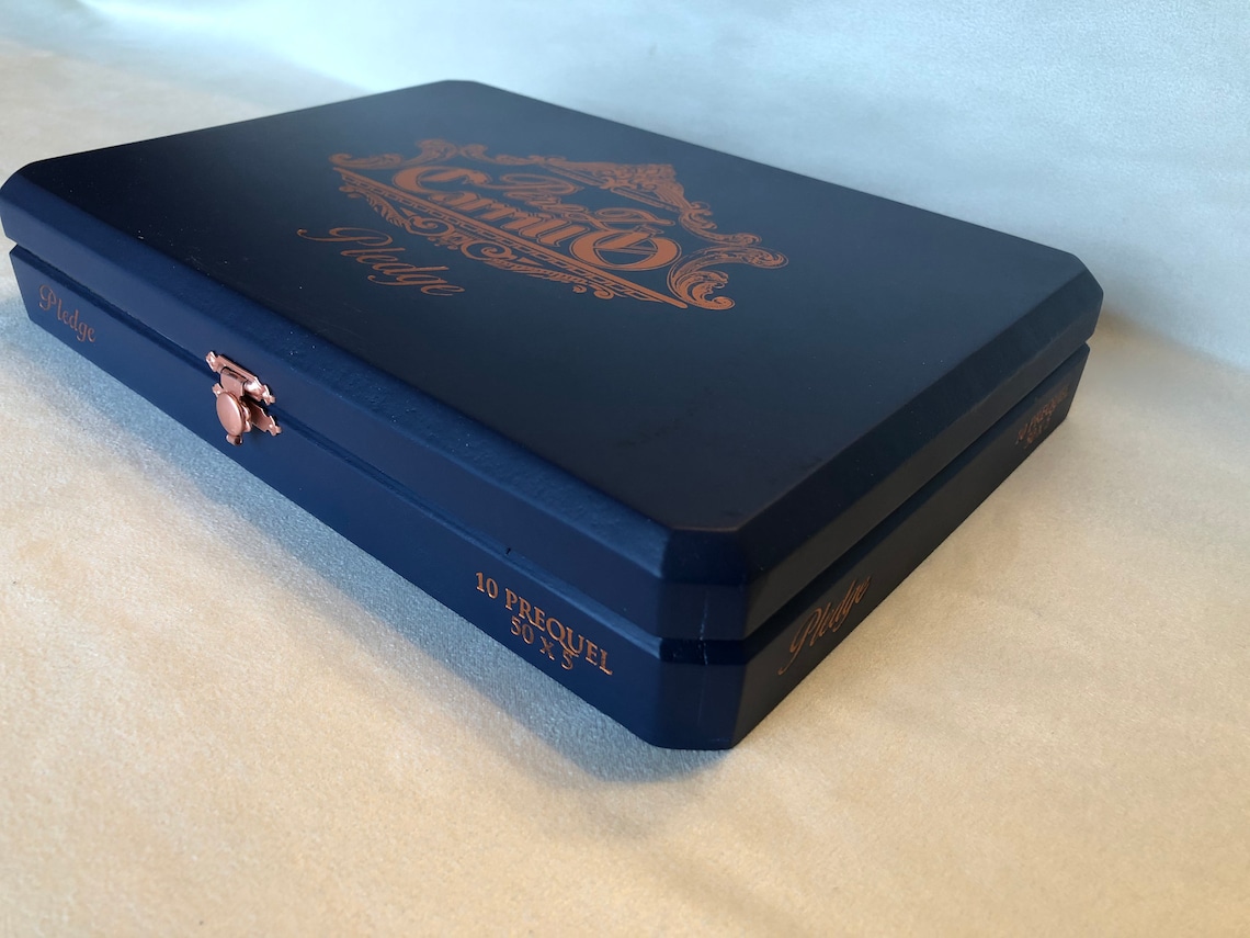 Cigar Box E.P. Carrillo Pledge Unique Empty Wood Cigar Box Etsy