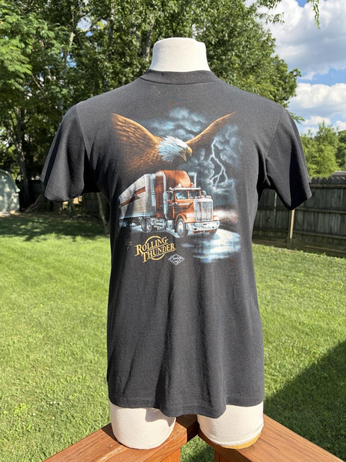 Vintage T Shirt 3d Emblem 1987 - Etsy