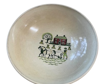 Vintage Metlox California Pottery Poppy trail  Large Homestead Provincial Salad Bowl