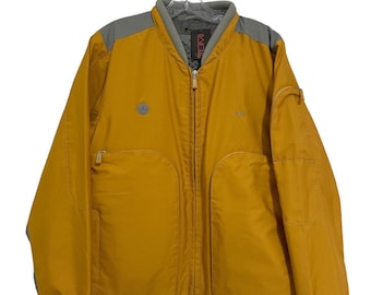 TUMI Travel Jacket Y2K RARE Techwear Outerwear Yellow Mens Size Small NWT