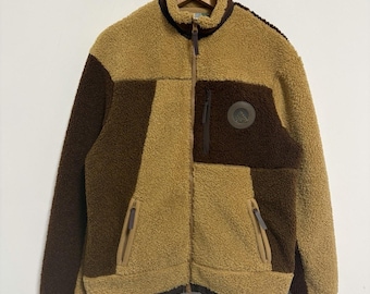 Kith Men's Pinehurst Bonded Sherpa Full Zip Chestnut Brown KHM010049 Size XS