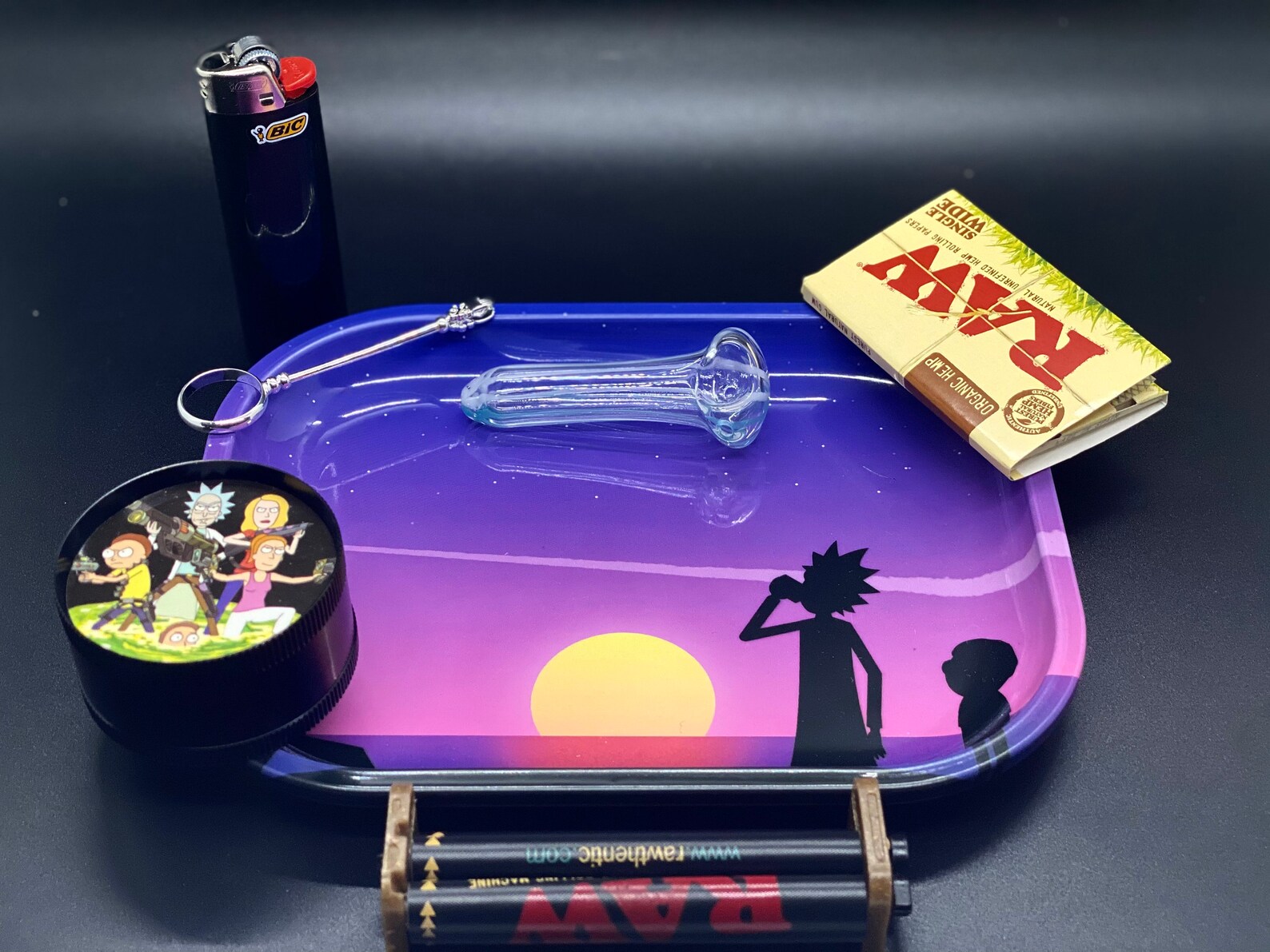 Rick and Morty Rolling Tray Set Etsy