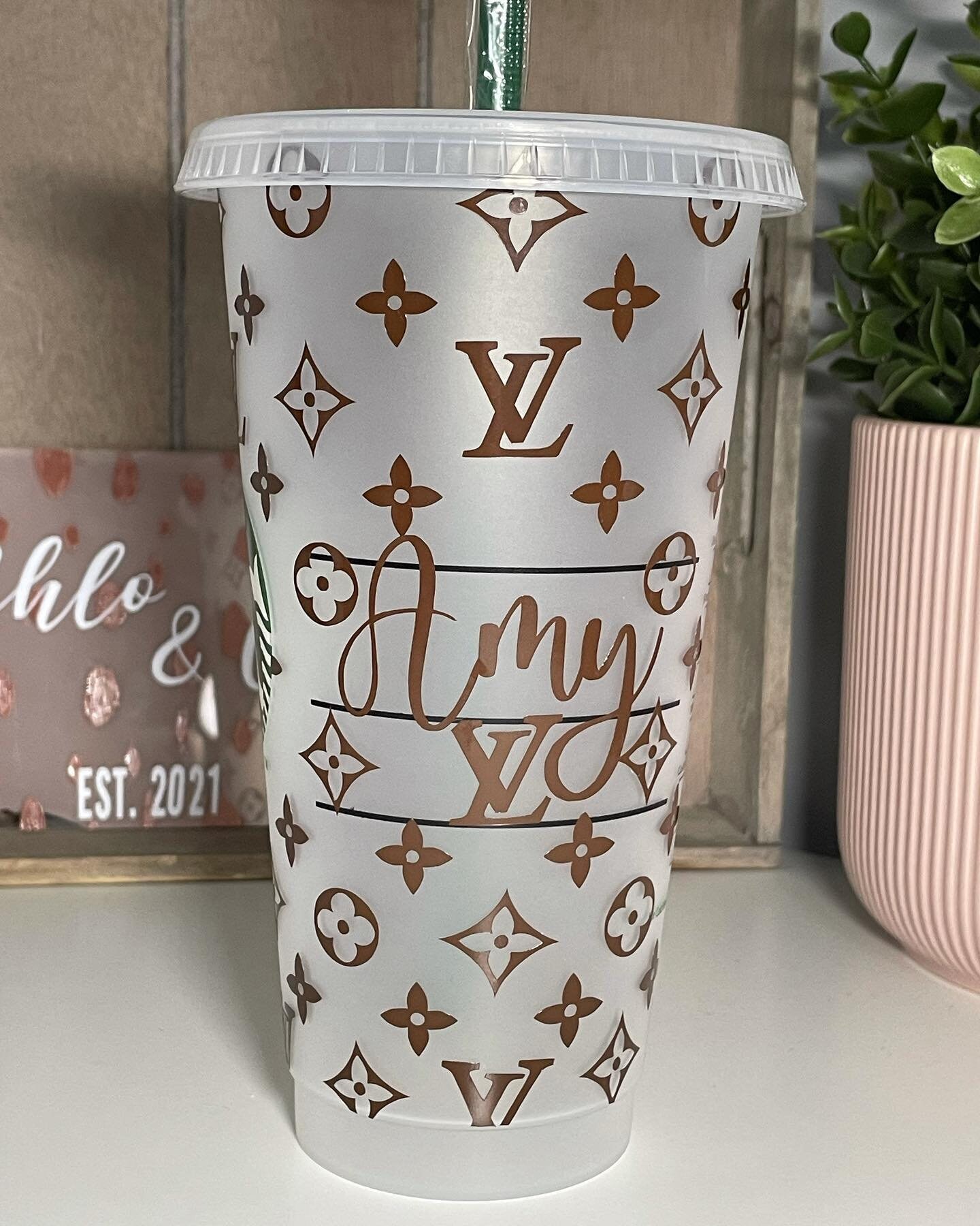 Reusable Cold Cup Custom Design Logo Cup Vinyl Decal Cup Etsy