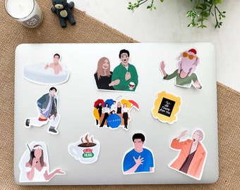 Friends Fun Fan Stickers | Handmade Weatherproof Sticker 3"