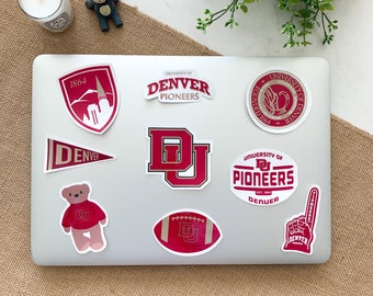 University of Denver Pioneers Stickers | Handmade Weatherproof Sticker 3"