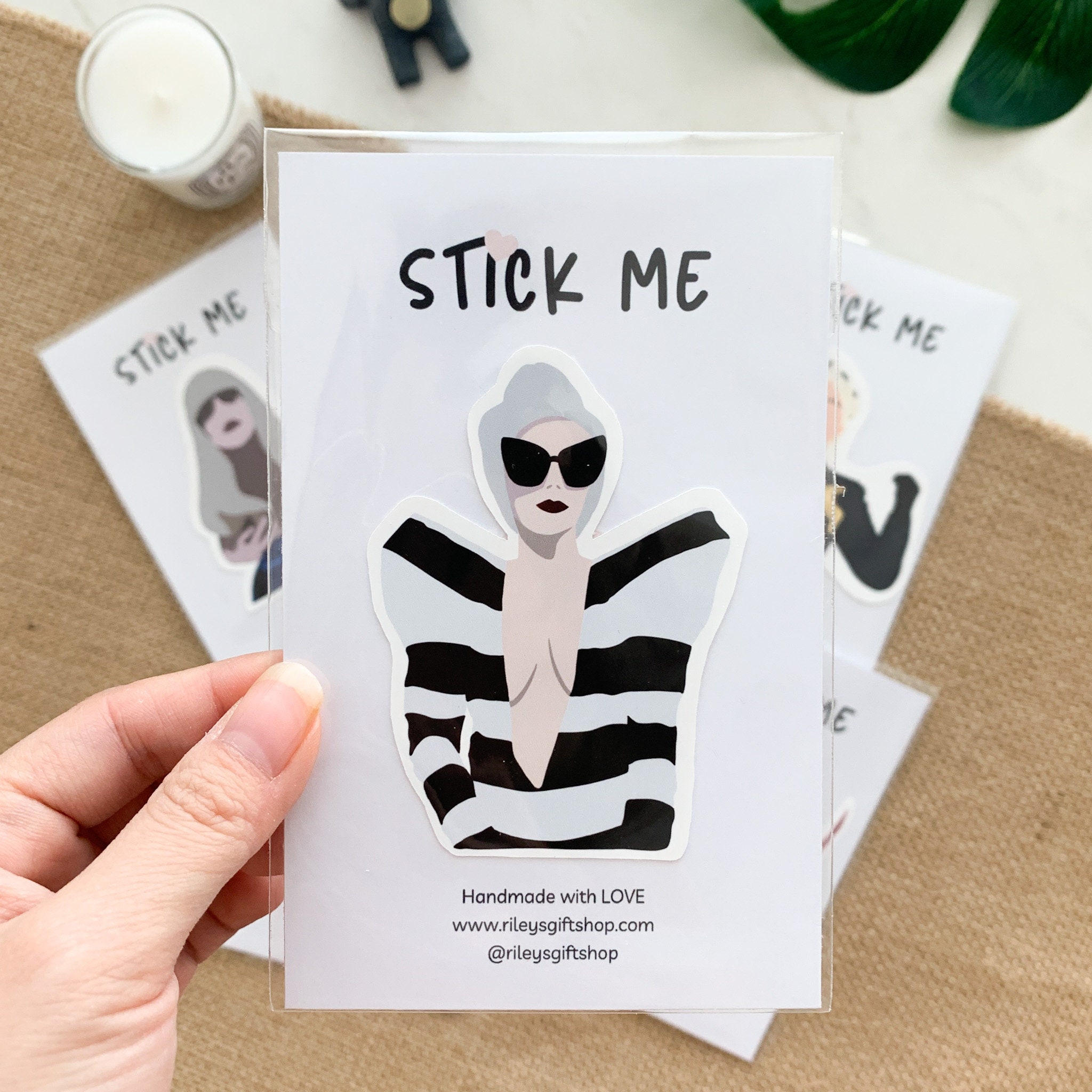 Lady Gaga Inspired Sticker Pack Handmade Weatherproof | Etsy